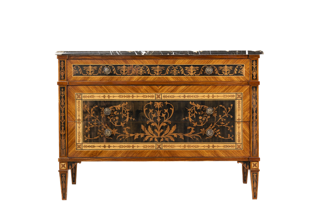 Tables: inlaid commode side table (ST001)